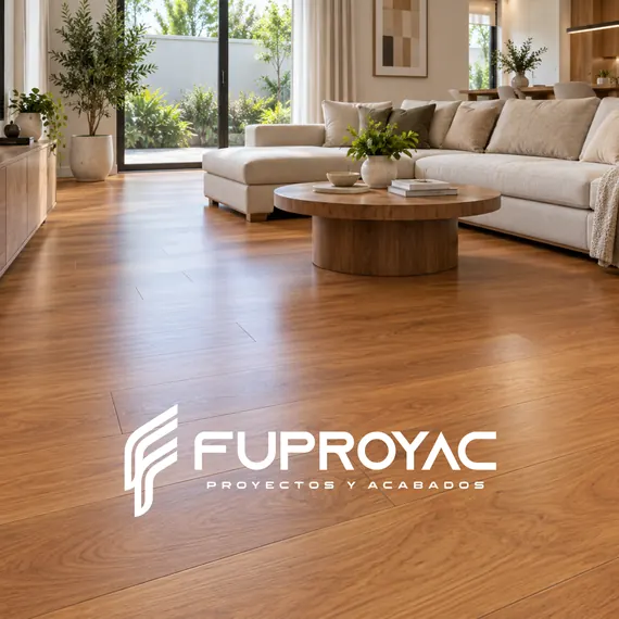 Piso vinílico residencial instalado por FUPROYAC