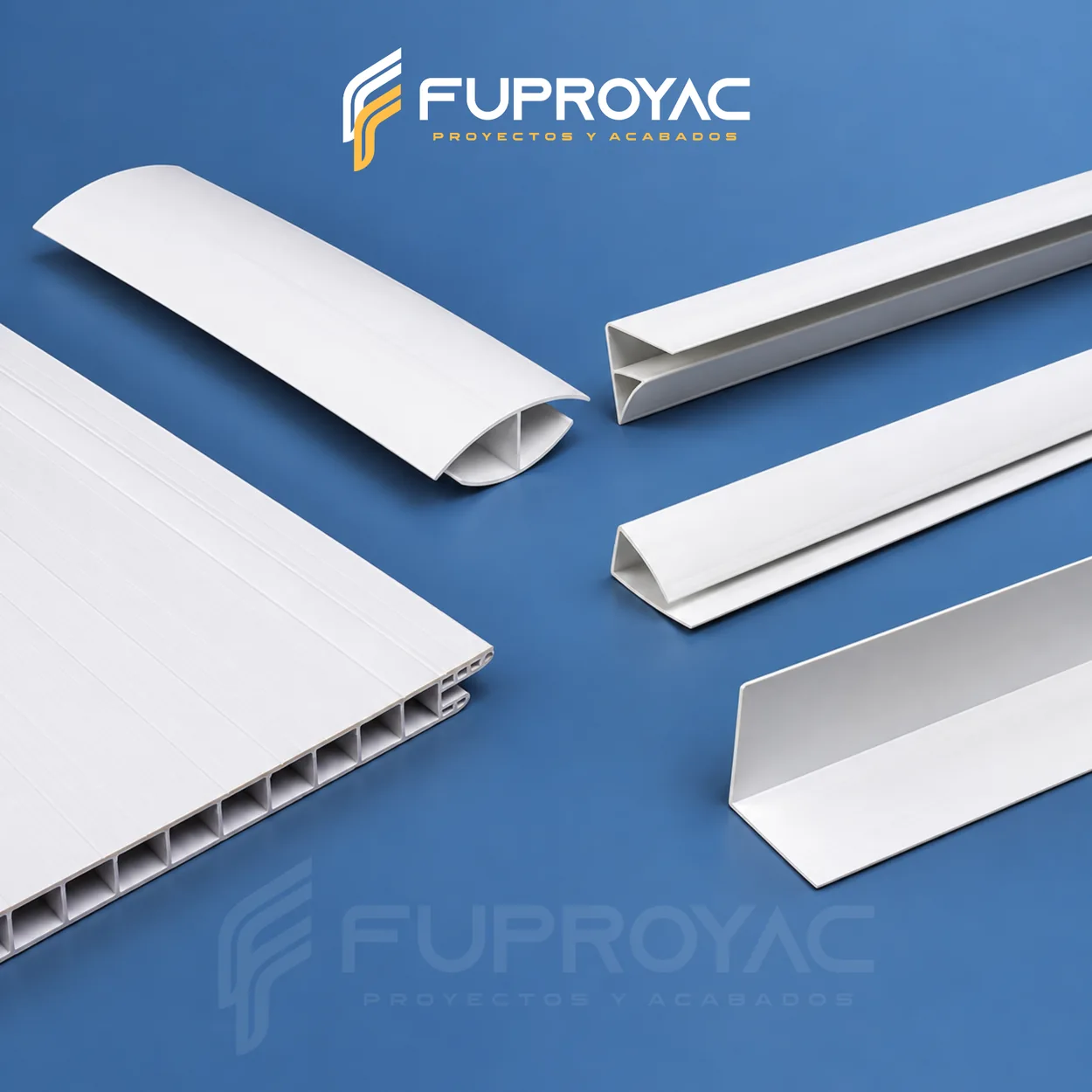Panel PVC blanco del catálogo proporcionado por FUPROYAC
